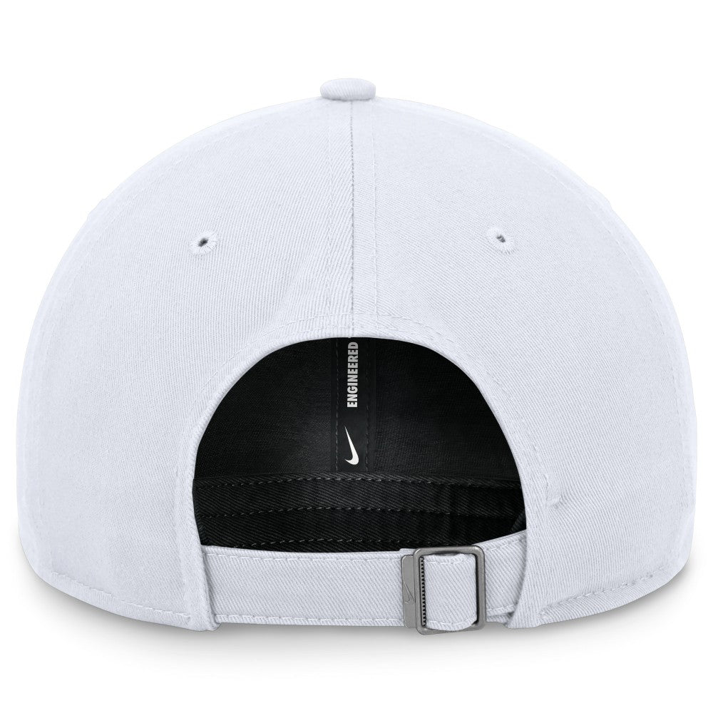 White New York Yankees Nike Club Adjustable Hat