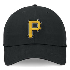 Black Pittsburgh Pirates Nike Club Adjustable Hat