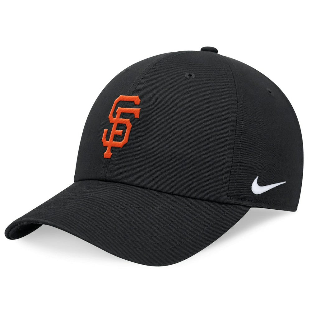 Black San Francisco Giants Nike Club Adjustable Hat
