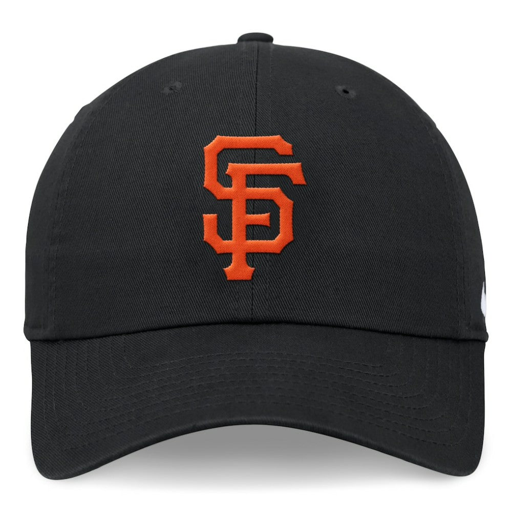 Black San Francisco Giants Nike Club Adjustable Hat