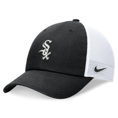 Black Chicago White Sox Nike Club Trucker Adjustable Hat