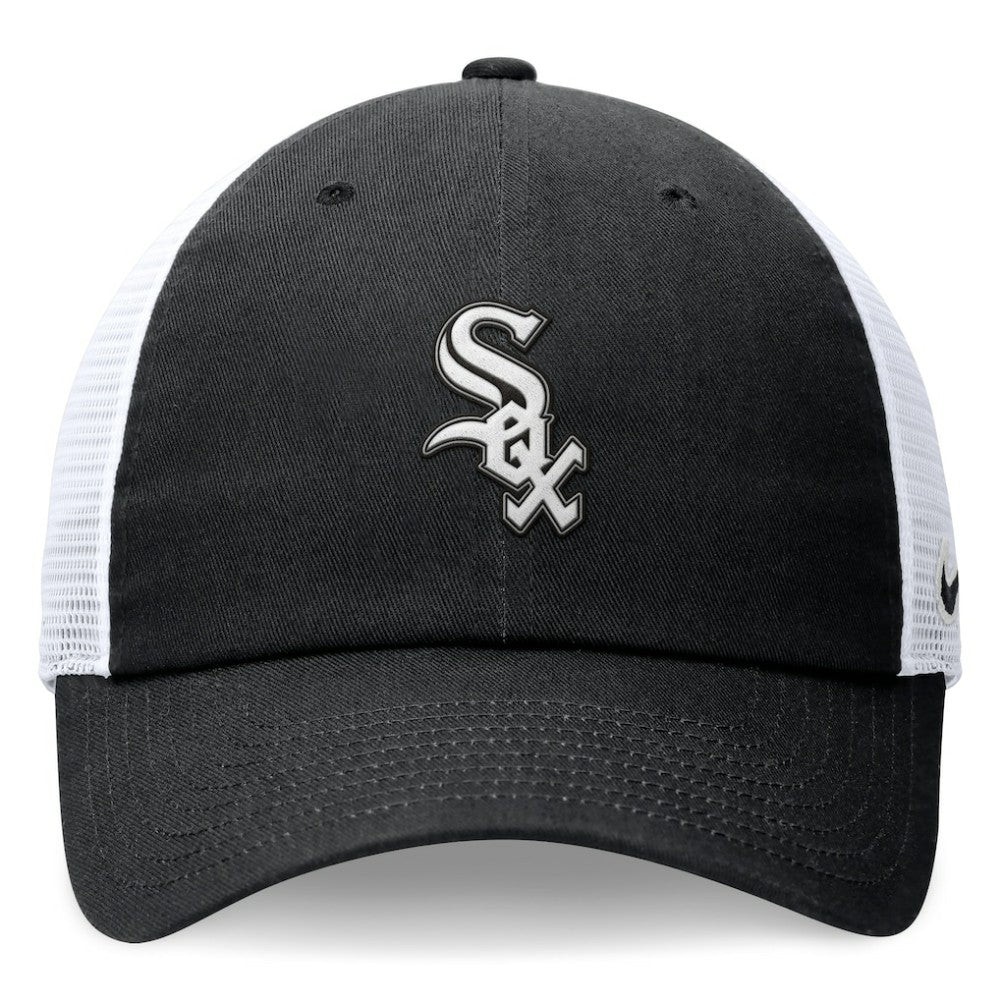 Black Chicago White Sox Nike Club Trucker Adjustable Hat