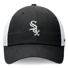Black Chicago White Sox Nike Club Trucker Adjustable Hat