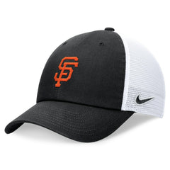 Black San Francisco Giants Nike Club Trucker Adjustable Hat