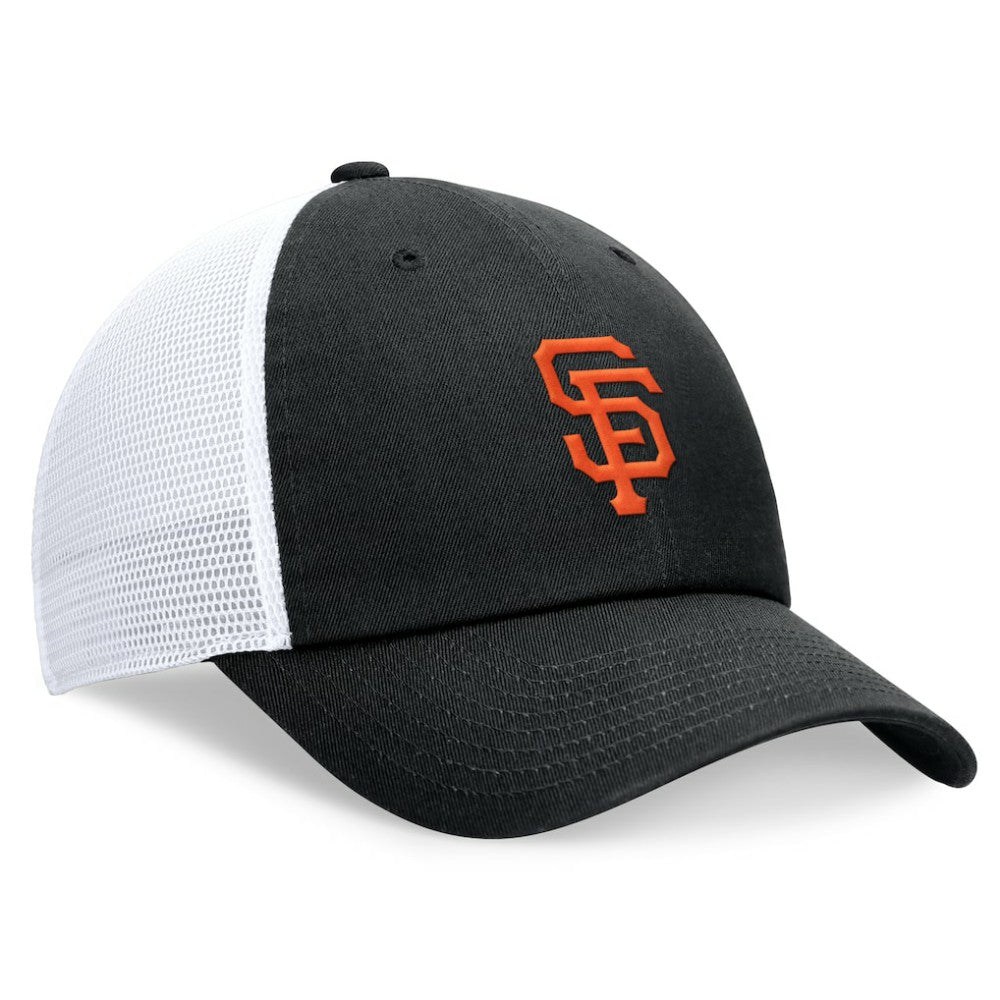 Black San Francisco Giants Nike Club Trucker Adjustable Hat