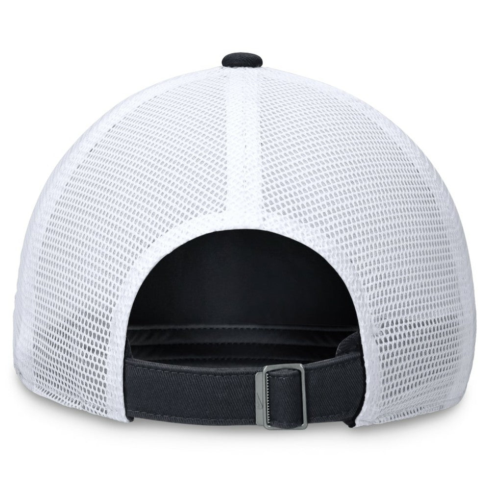 Navy New York Yankees Nike Wordmark Adjustable Trucker Hat