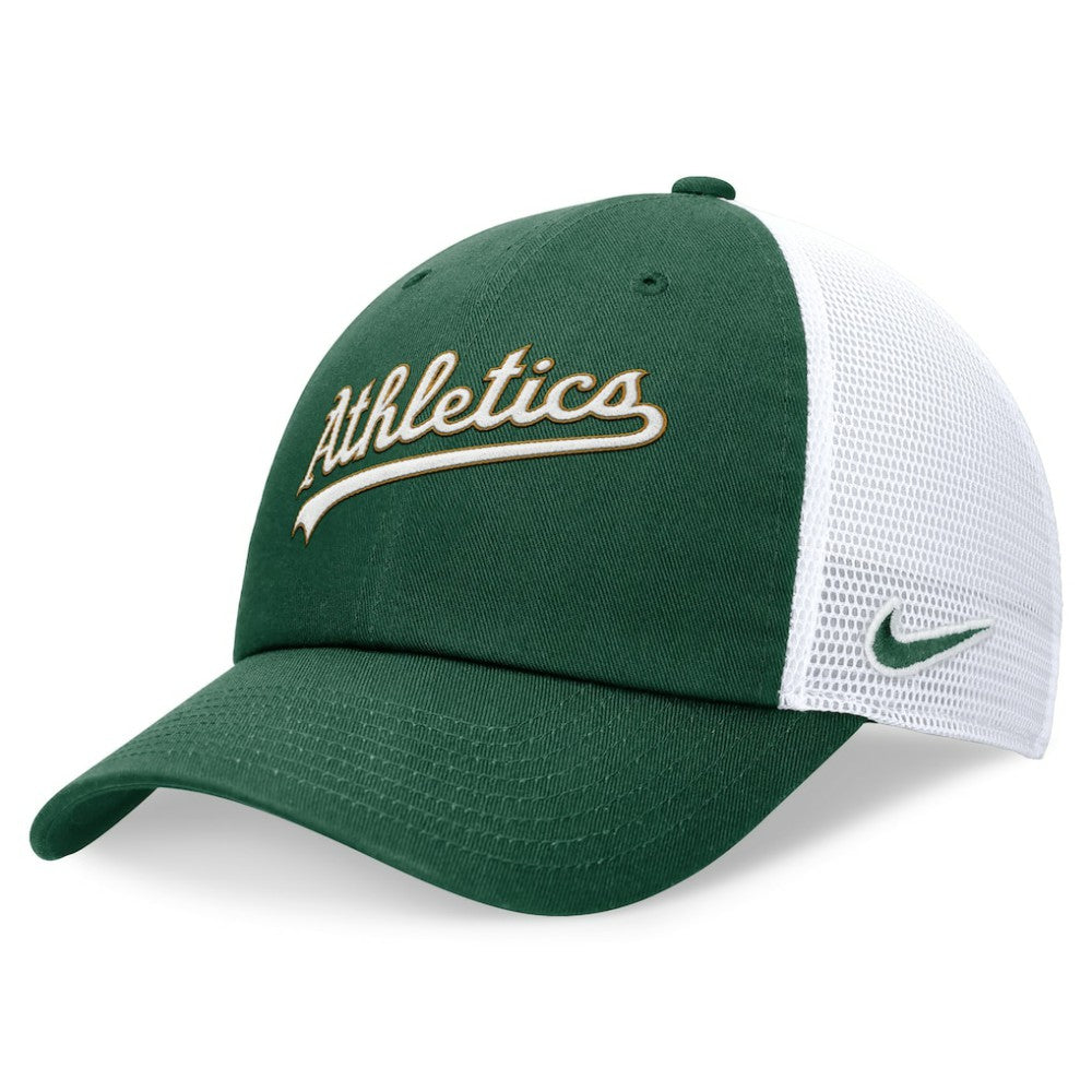 Green Athletics Nike Wordmark Adjustable Trucker Hat