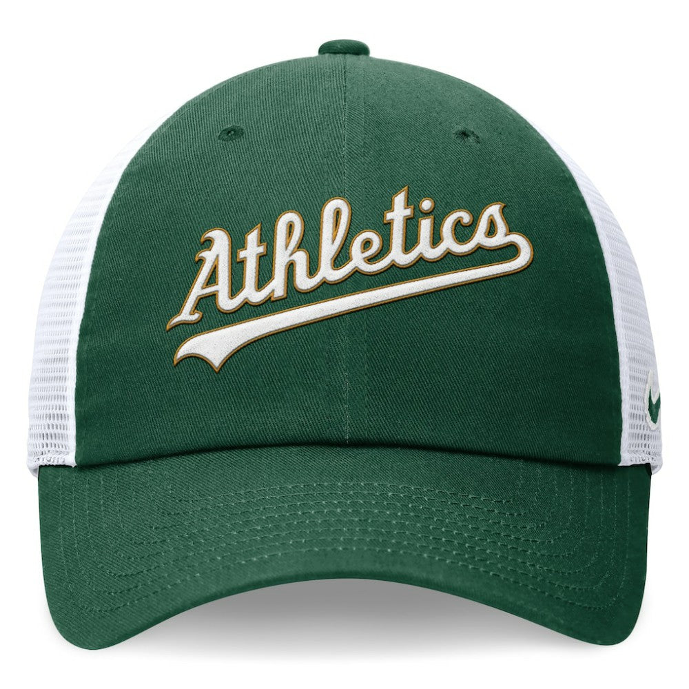 Green Athletics Nike Wordmark Adjustable Trucker Hat