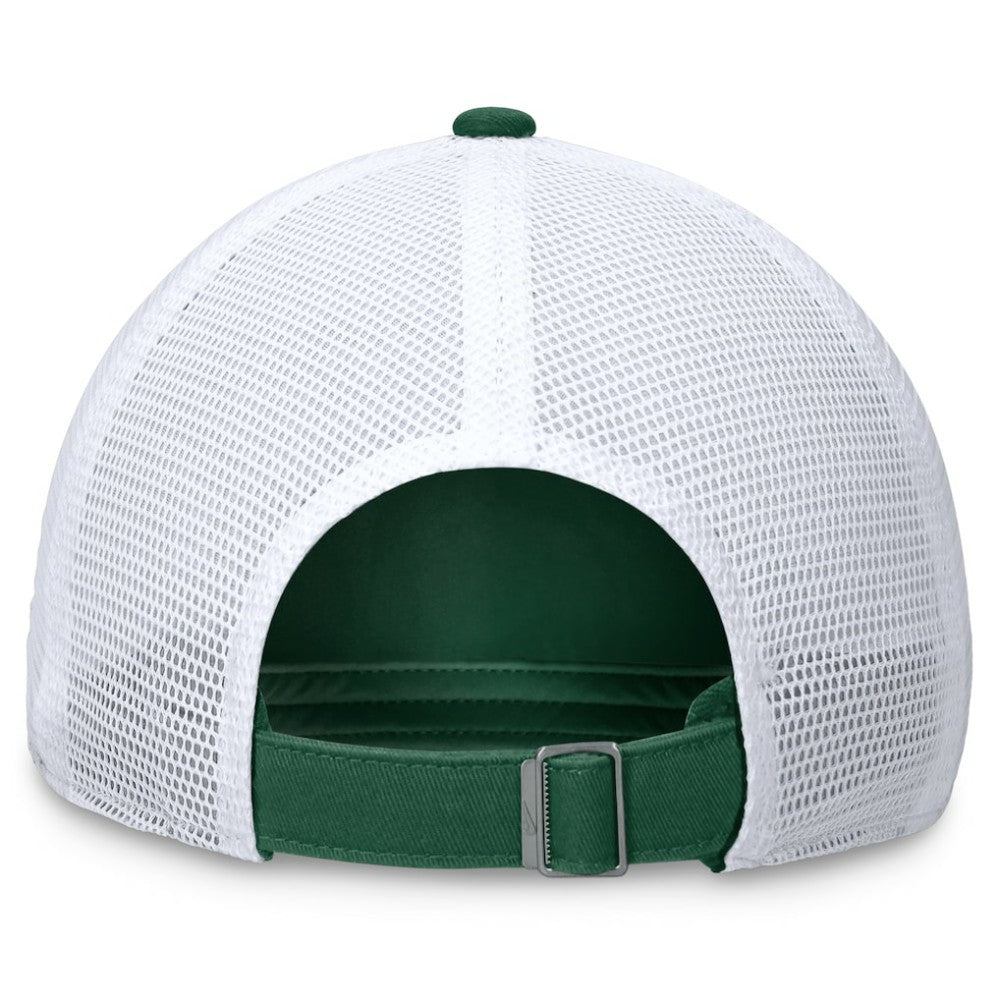 Green Athletics Nike Wordmark Adjustable Trucker Hat