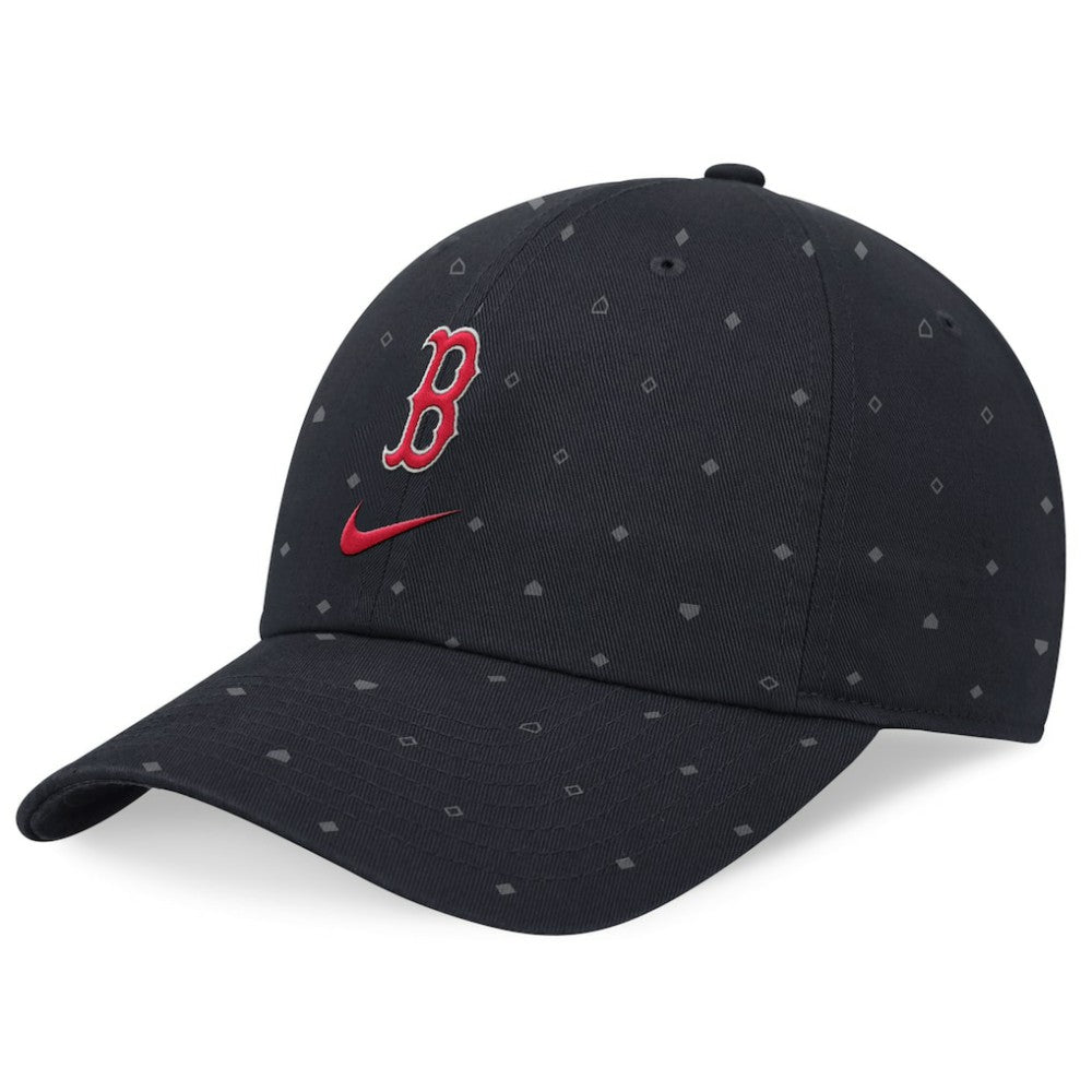 Navy Boston Red Sox Nike Primetime Print Club Adjustable Hat