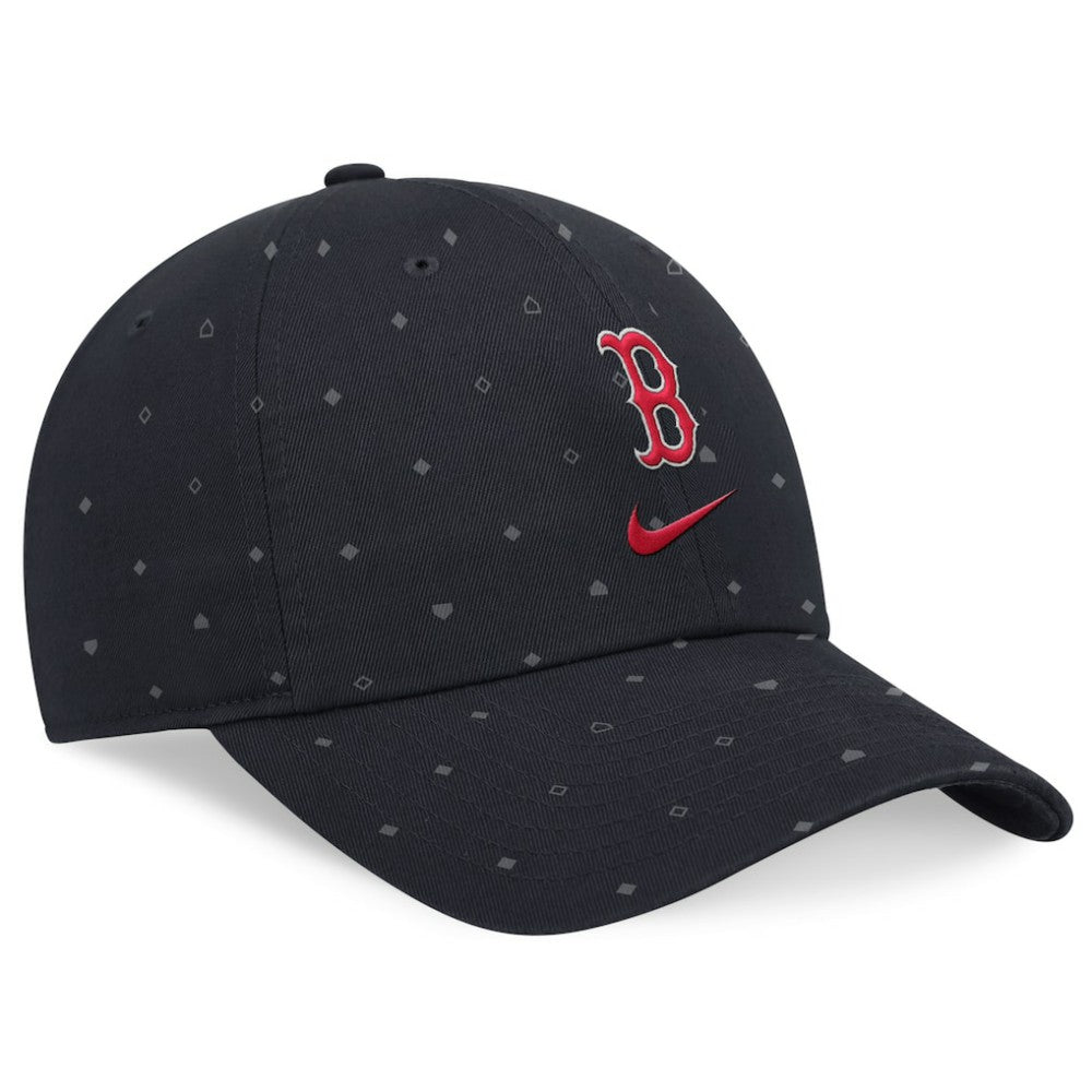 Navy Boston Red Sox Nike Primetime Print Club Adjustable Hat