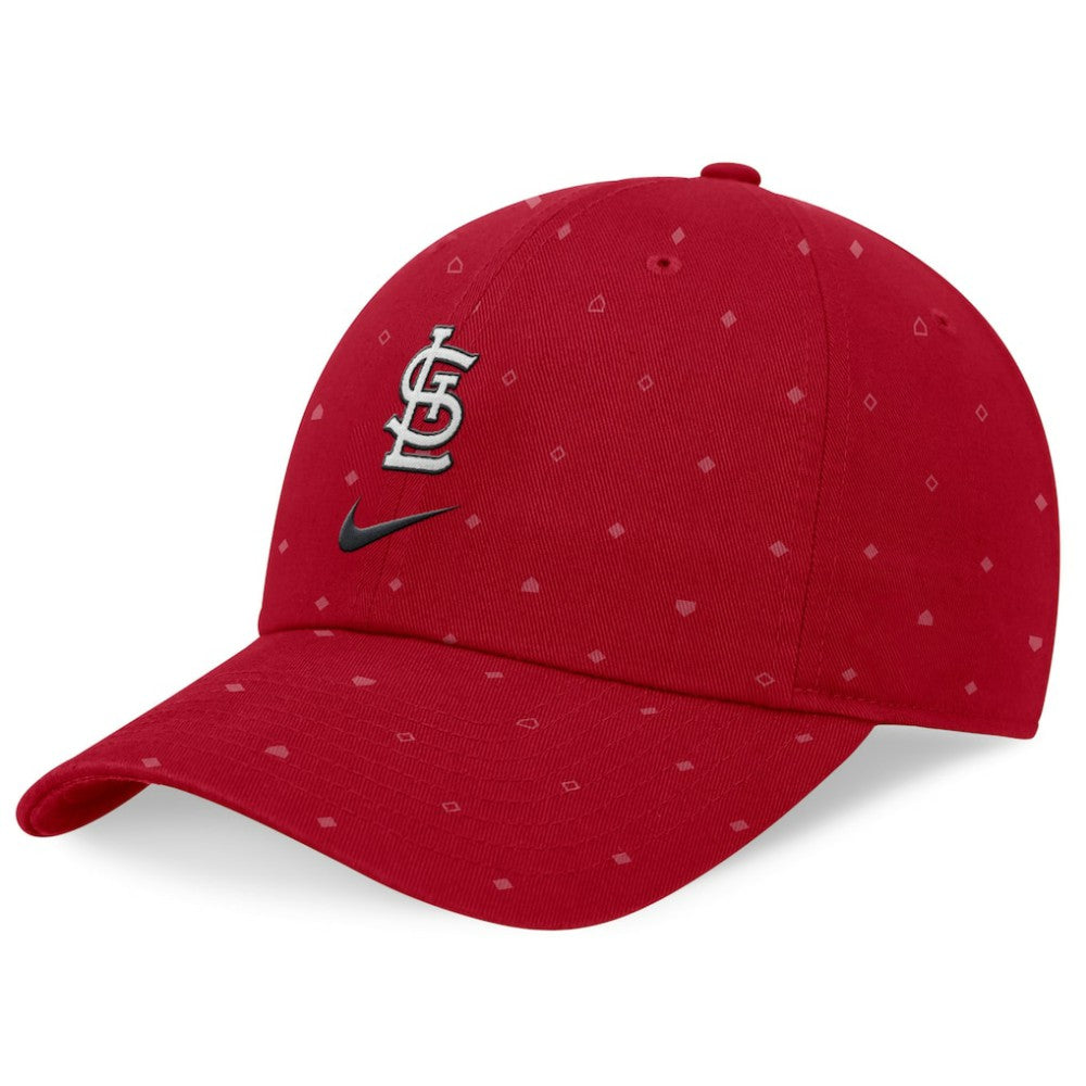 Red St. Louis Cardinals Nike Primetime Print Club Adjustable Hat
