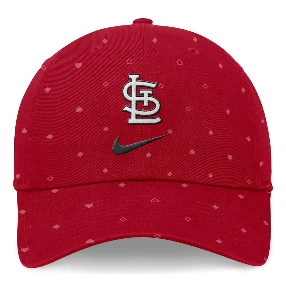 Red St. Louis Cardinals Nike Primetime Print Club Adjustable Hat