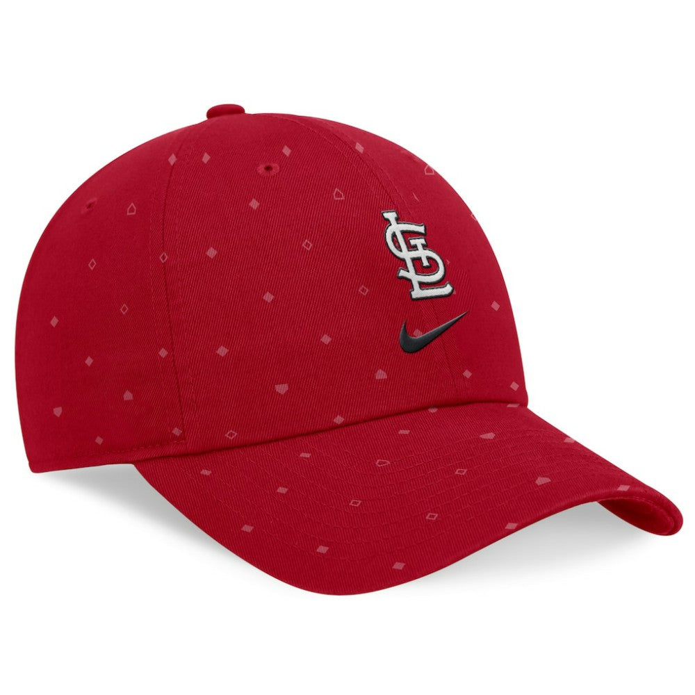 Red St. Louis Cardinals Nike Primetime Print Club Adjustable Hat