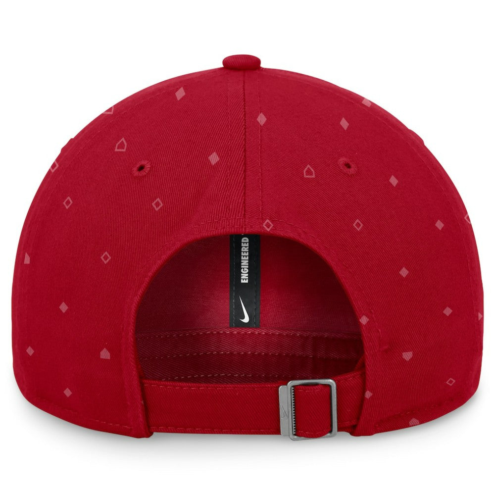 Red St. Louis Cardinals Nike Primetime Print Club Adjustable Hat