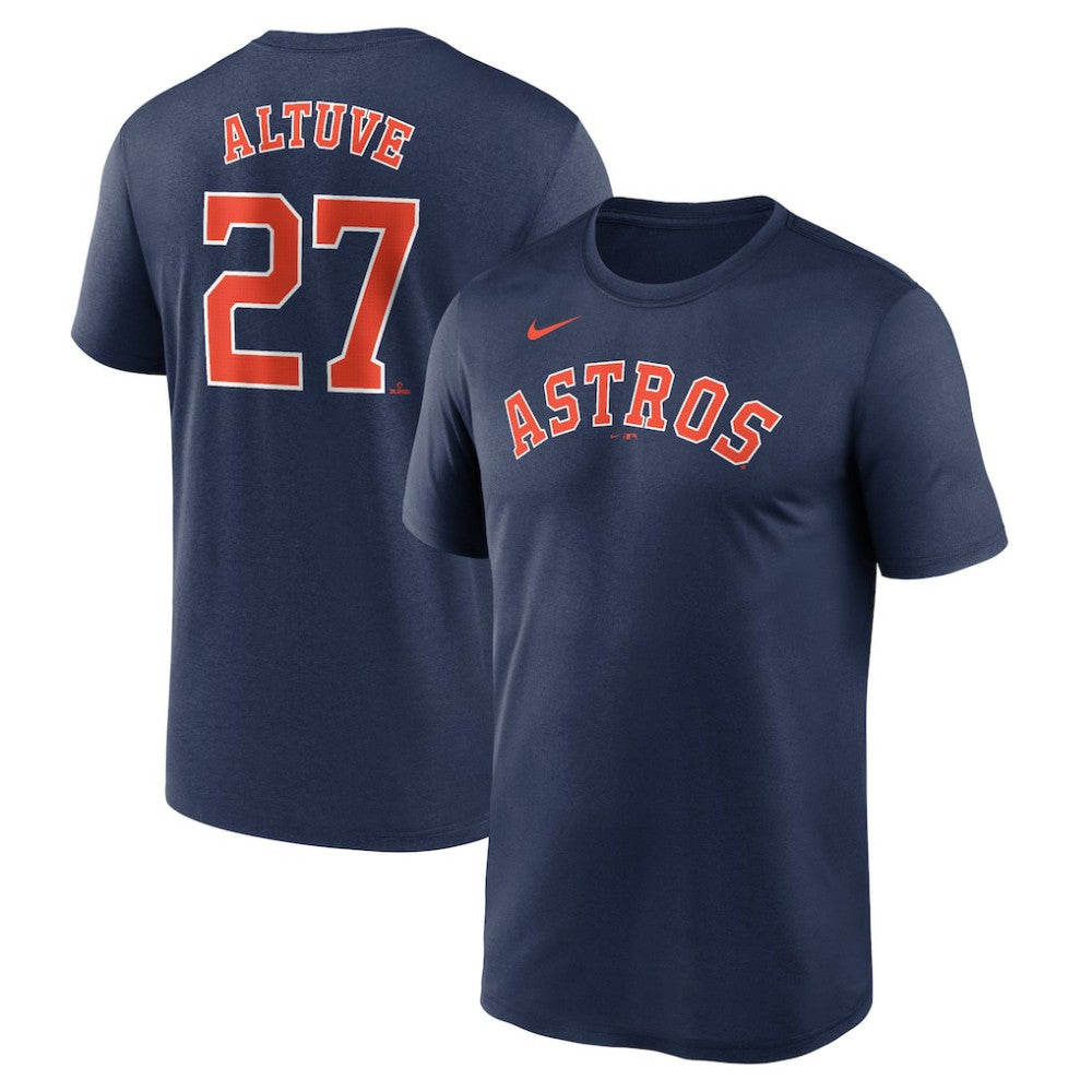 Navy Jose Altuve Houston Astros Nike Legend Name & Number Performance T-Shirt
