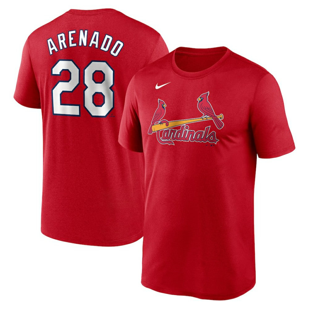 Red Nolan Arenado St. Louis Cardinals Nike Legend Name & Number Performance T-Shirt