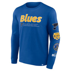 NHL St. Louis Blues Fanatics Strike the Goal Long Sleeve T-Shirt