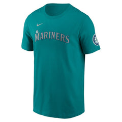 Aqua Cal Raleigh Seattle Mariners Nike Fuse Name & Number Inline T-Shirt