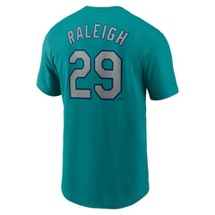 Aqua Cal Raleigh Seattle Mariners Nike Fuse Name & Number Inline T-Shirt