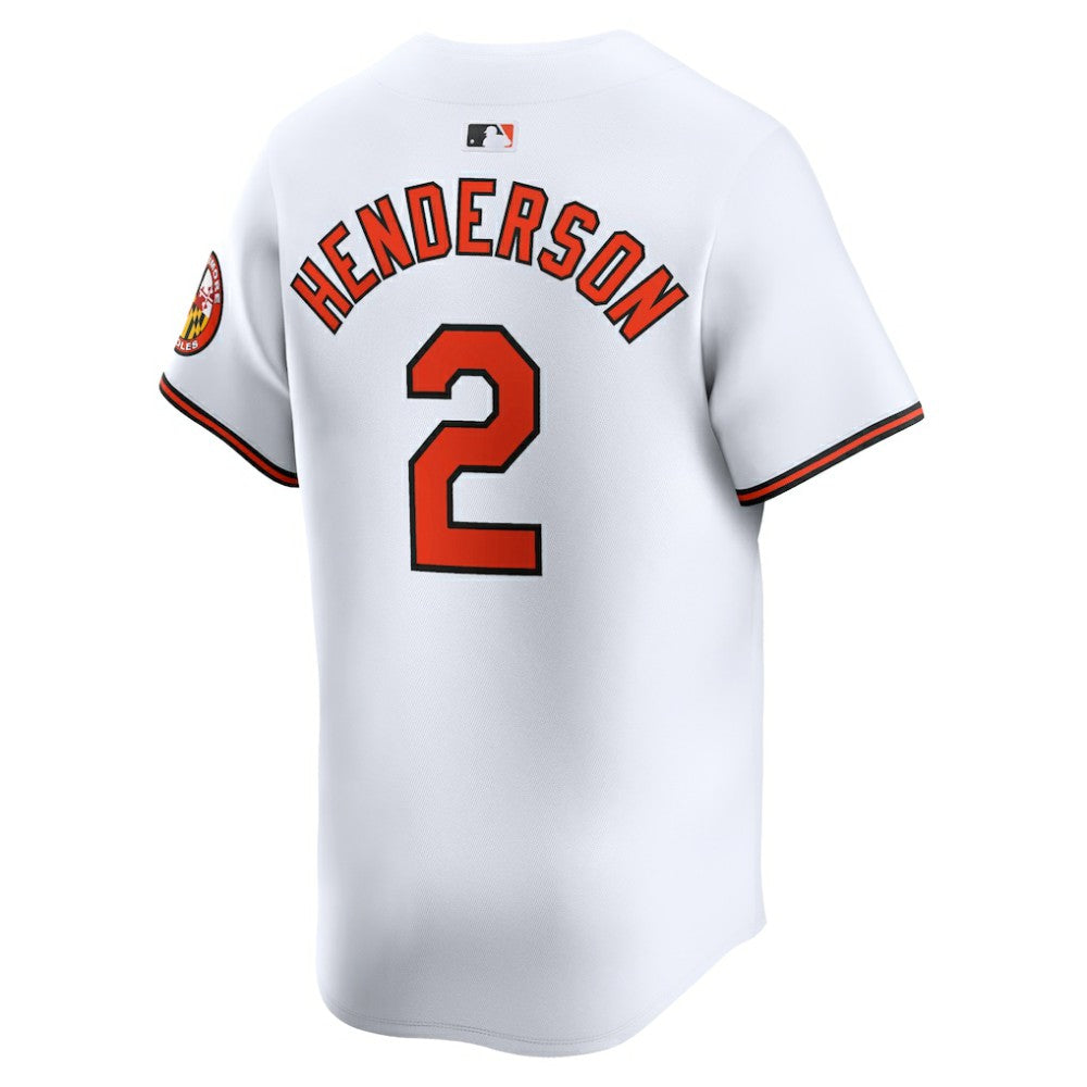 White Gunnar Henderson Baltimore Orioles Nike Home Limited Player Jersey