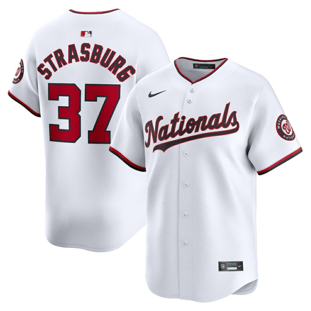 White Stephen Strasburg Washington Nationals Nike Home Limited Player Jersey