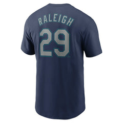 Navy Cal Raleigh Seattle Mariners Nike Fuse Name & Number T-Shirt