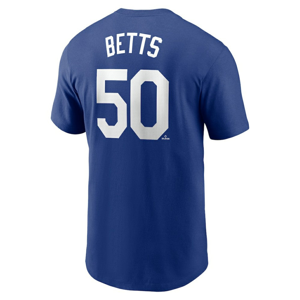 Royal Mookie Betts Los Angeles Dodgers Nike Fuse Name & Number T-Shirt