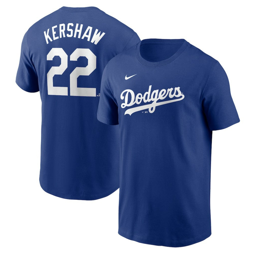 Royal Clayton Kershaw Los Angeles Dodgers Nike Fuse Name & Number T-Shirt