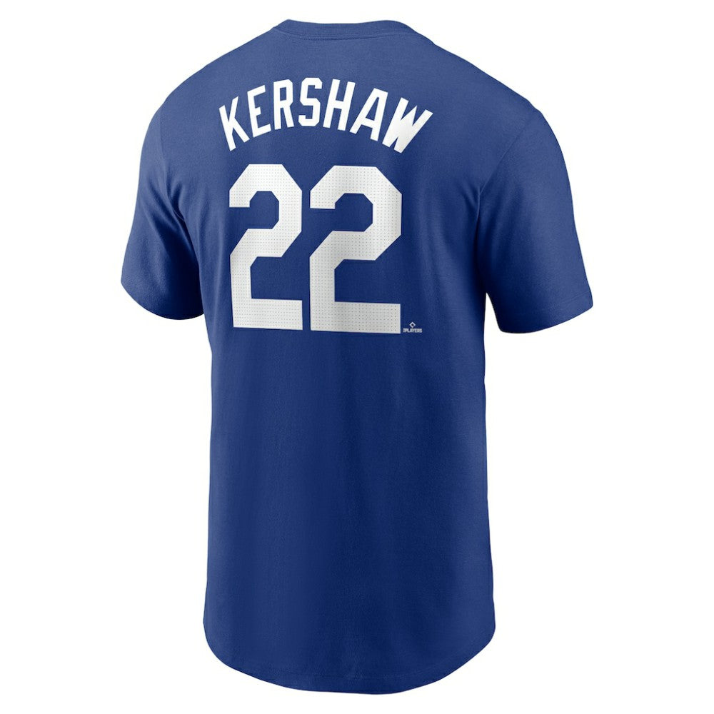 Royal Clayton Kershaw Los Angeles Dodgers Nike Fuse Name & Number T-Shirt