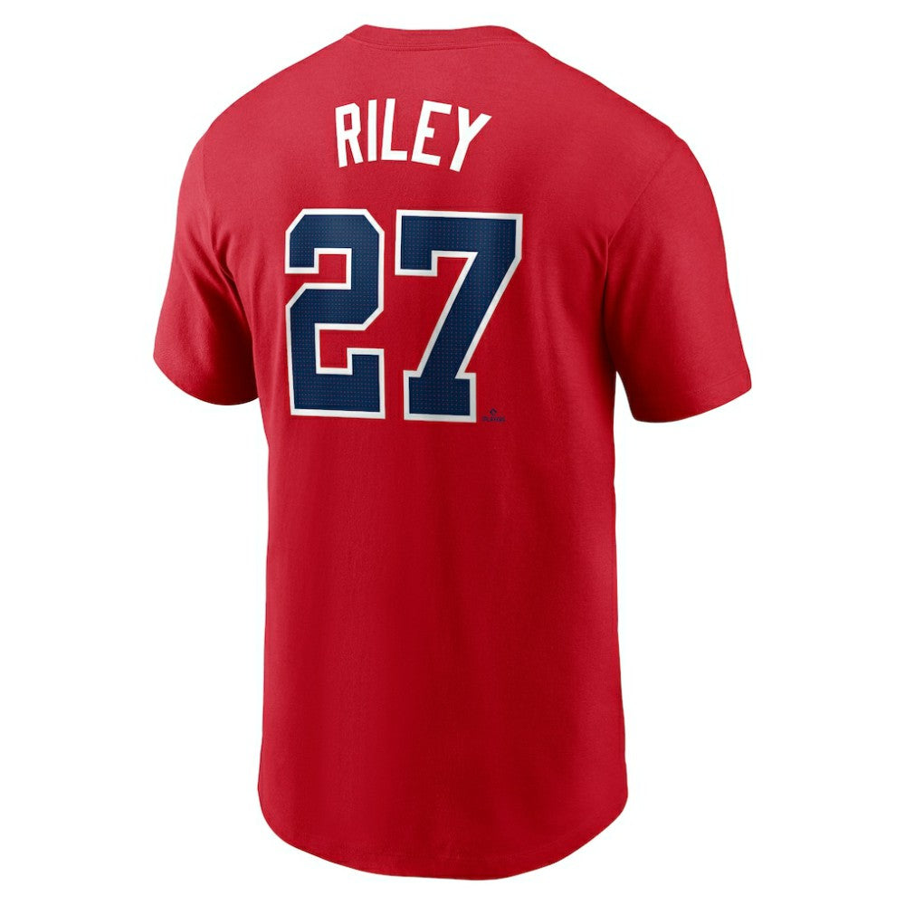 Red Austin Riley Atlanta Braves Nike Fuse Name & Number T-Shirt