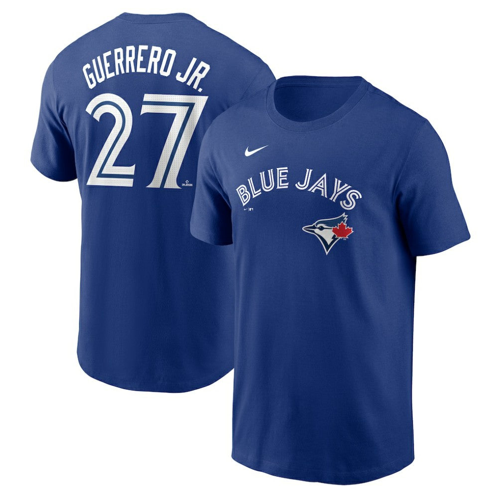Royal Vladimir Guerrero Jr. Toronto Blue Jays Nike Fuse Name & Number T-Shirt