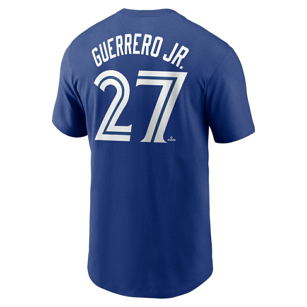 Royal Vladimir Guerrero Jr. Toronto Blue Jays Nike Fuse Name & Number T-Shirt