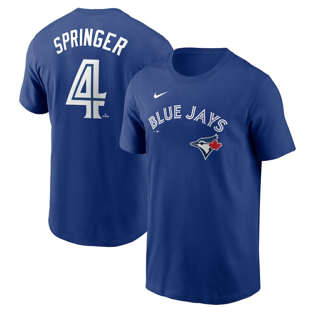 Royal George Springer Toronto Blue Jays Nike Fuse Name & Number T-Shirt