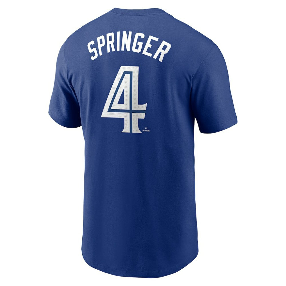 Royal George Springer Toronto Blue Jays Nike Fuse Name & Number T-Shirt