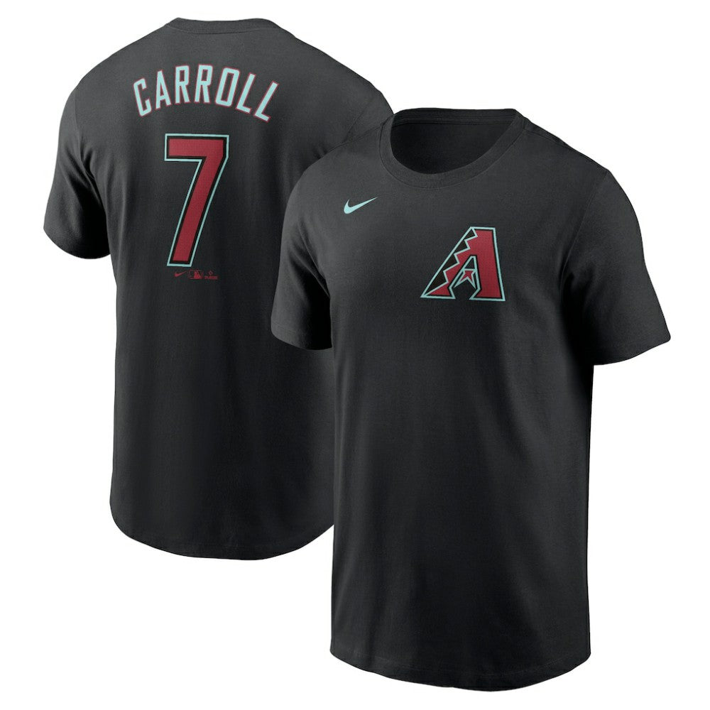 Black Corbin Carroll Arizona Diamondbacks Nike Fuse Name & Number T-Shirt