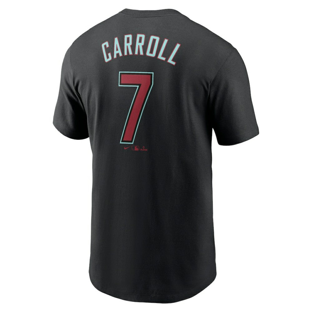Black Corbin Carroll Arizona Diamondbacks Nike Fuse Name & Number T-Shirt