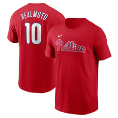 Red J.T. Realmuto Philadelphia Phillies Nike Fuse Name & Number T-Shirt