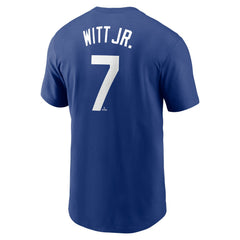 Royal Bobby Witt Jr. Kansas City Royals Nike Fuse Name & Number T-Shirt
