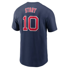Navy Trevor Story Boston Red Sox Nike Fuse Name & Number T-Shirt