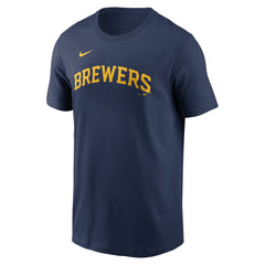 Navy William Contreras Milwaukee Brewers Nike Fuse Name & Number T-Shirt