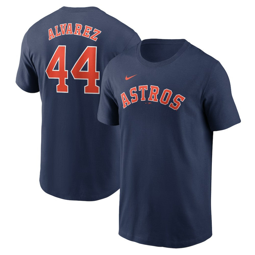 Navy Yordan Alvarez Houston Astros Nike Fuse Name & Number T-Shirt