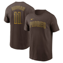 Brown Yu Darvish San Diego Padres Nike Fuse Name & Number T-Shirt