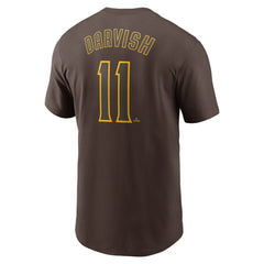 Brown Yu Darvish San Diego Padres Nike Fuse Name & Number T-Shirt