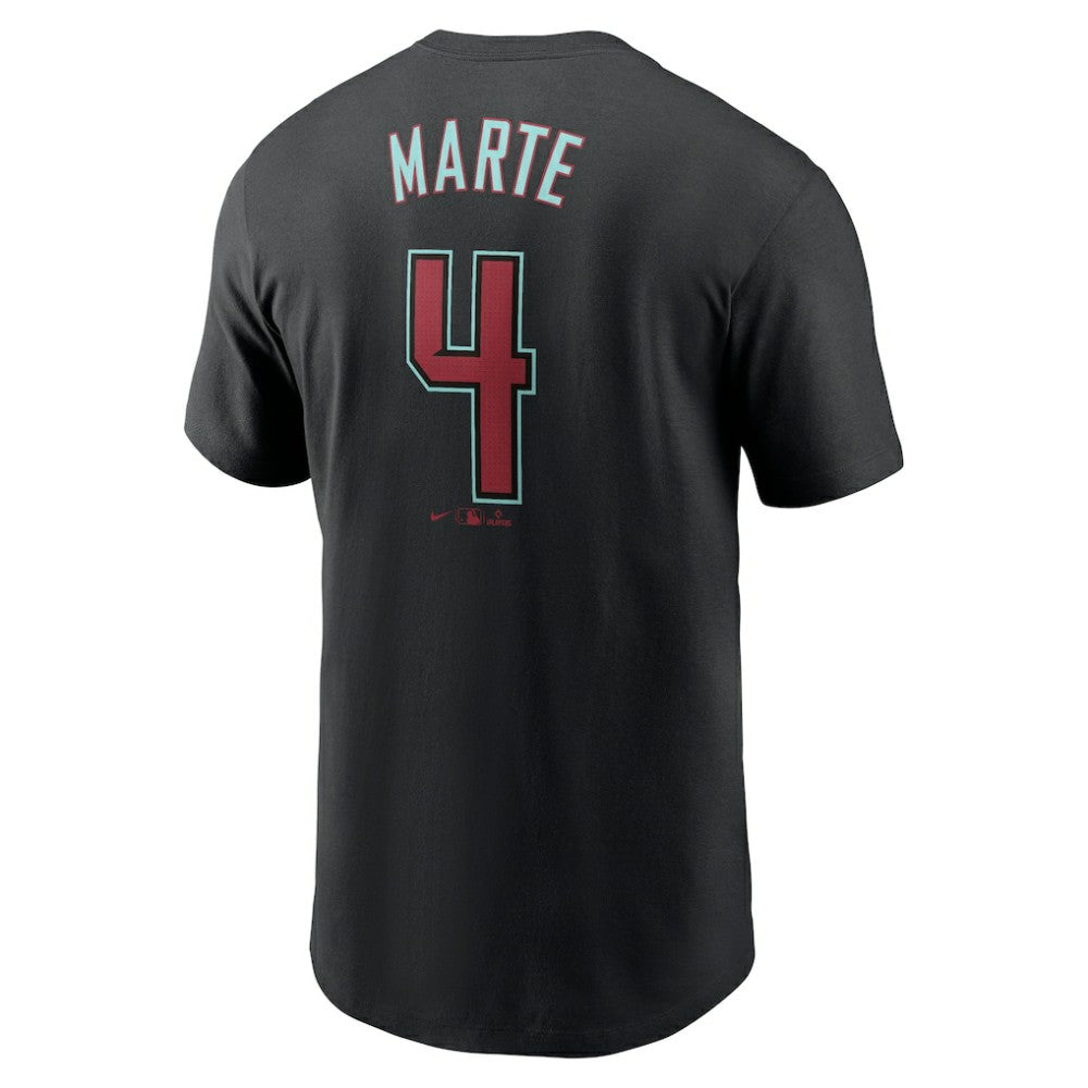 Black Ketel Marte Arizona Diamondbacks Nike Fuse Name & Number T-Shirt