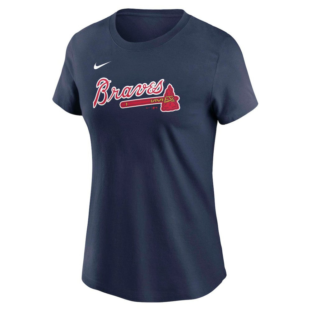 Navy Matt Olson Atlanta Braves Nike Women's Cooperstown Collection Fuse Name & Number T-Shirt