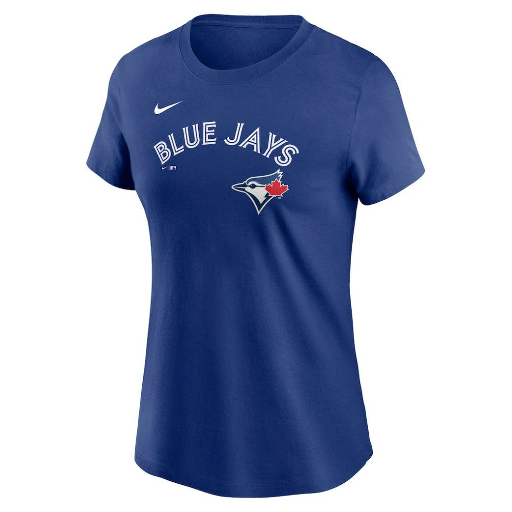 Royal Vladimir Guerrero Jr. Toronto Blue Jays Nike Women's Cooperstown Collection Fuse Name & Number T-Shirt