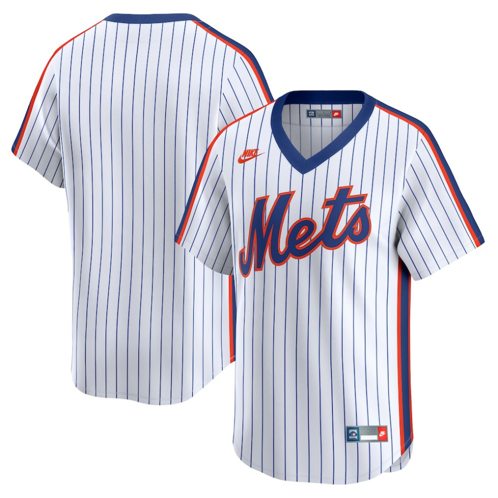 White New York Mets Nike Cooperstown Collection Limited Jersey