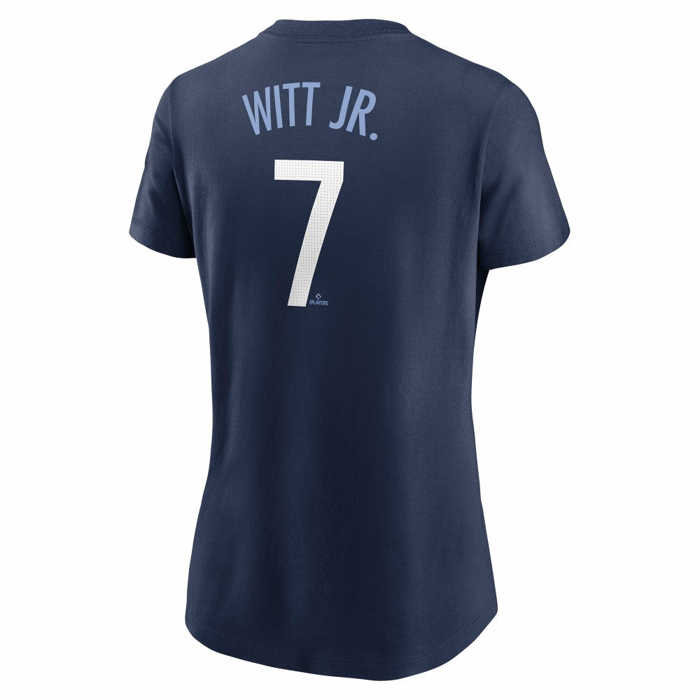Navy Bobby Witt Jr. Kansas City Royals Nike Women's City Connect Fuse Name & Number T-Shirt