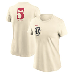 Cream Texas Rangers Nike Women's City Connect Fuse Name & Number T-Shirt
